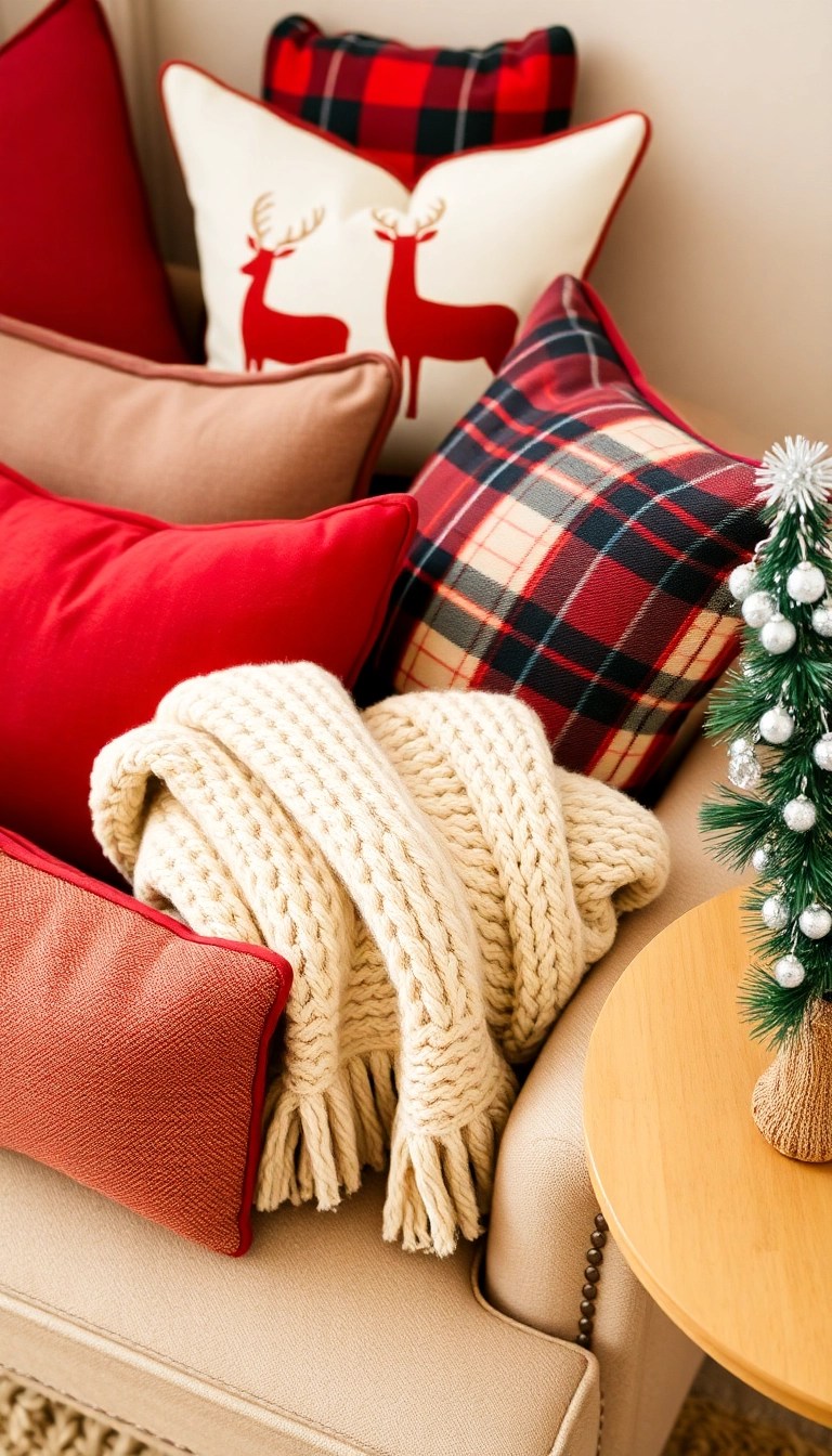 14 Cozy Christmas Decorations That'll Make Your Home Feel Like a Holiday Retreat! 🏡 - 1. Festive Throw Pillows