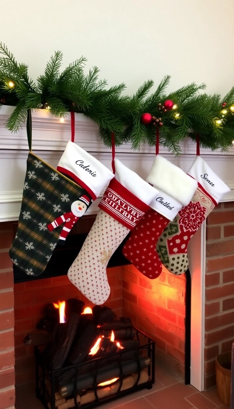 14 Cozy Christmas Decorations That'll Make Your Home Feel Like a Holiday Retreat! 🏡 - 10. Personalized Stockings