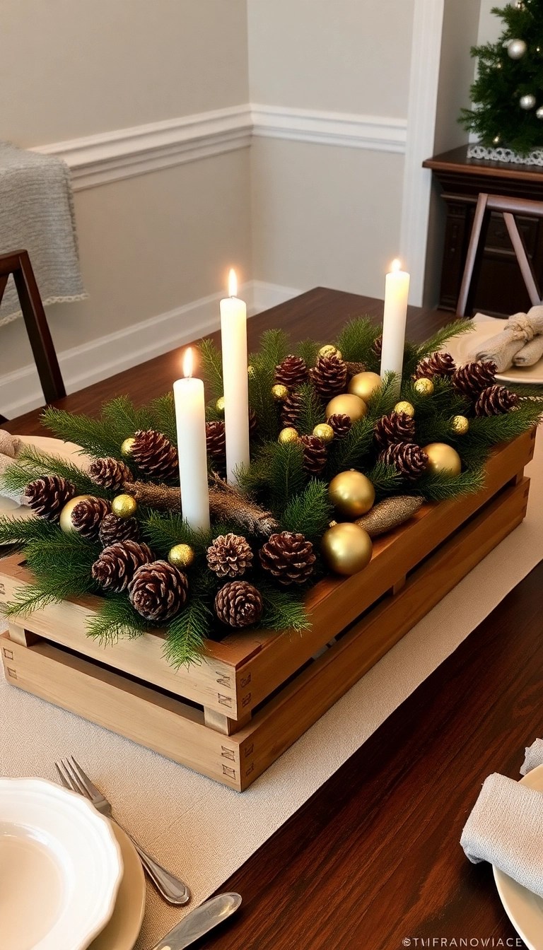 14 Cozy Christmas Decorations That'll Make Your Home Feel Like a Holiday Retreat! 🏡 - 12. Rustic Centerpieces