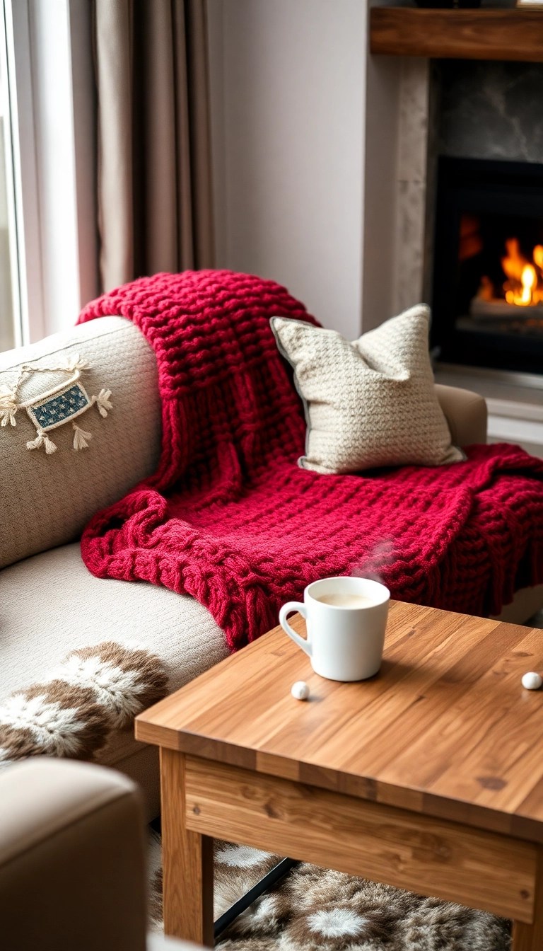 14 Cozy Christmas Decorations That'll Make Your Home Feel Like a Holiday Retreat! 🏡 - 4. Cozy Blankets and Throws